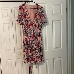 Chiffon Floral knee length dress